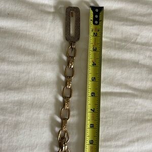 Metal gold fashion belt